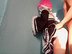 Maid Ram loves sex. Cosplay Re: Zero