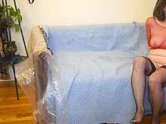 Slut MILF Sucking and Getting Face Fucked, Young Stranger While BF Watches