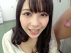 shes fondling her wet pussy as she sucks a cock