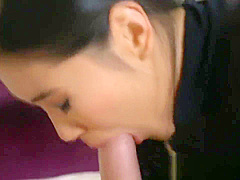 Cute Asian has capable feet