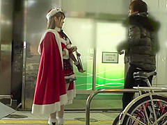 Cute Japanese Christmas Costume Cosplay Sexy Babe