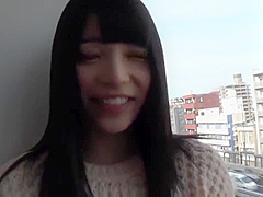 Japanese babe having sex
