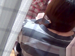 Asian babe in lingerie gets watched