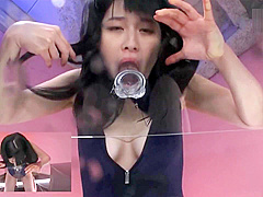 ASIAN HARD THROAT FUCK，TRAINING WITH TOY 9