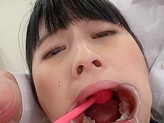ASIAN HARD THROAT FUCK，TRAINING WITH TOY 9