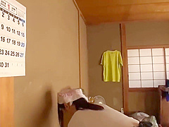 Japanese housewife is often getting banged by neighbors, while her husband is in his office
