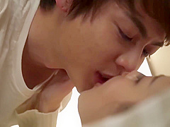 Japanese babe gets to spend very limited tome with her boyfriend, so they mostly fuck like crazy