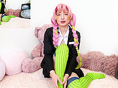 ASMR - U-chan - Glass Licking + Masturbation