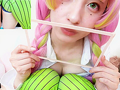ASMR - U-chan - Glass Licking + Masturbation
