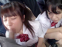 JAV - schoolgirls pairing up on trains... still not safe! ♥