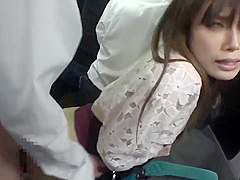 japanese beautiful woman on bus