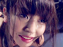 Asian in strappado gets vibrated