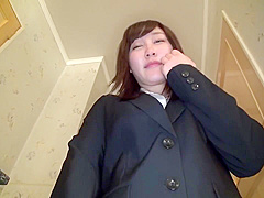 Ryoko Akahori Bimbo Job Hunting Woman Dressed In A Recruit Suit