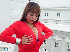 P-Chan - Short `n` Stacked Japanese Idol Has Gigantic Tits