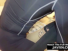 Sluty Japanese teen is sucking dick like a pro and spreading up to get fucked, in return