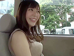 Asian brunette has a huge smile on her face all day long, because she got fucked