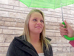 Pies Blonde Nampa In Hungary Of A Street Corner 3 Volley