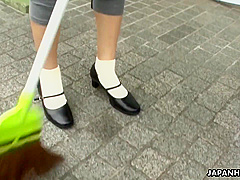 The beautiful Asian Yui Misaki sucks dick