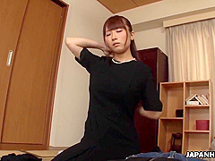 The beautiful Asian Yui Misaki sucks dick