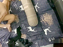 The husband goes on a business trip before the room puts the camera to stea