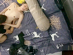 The husband goes on a business trip before the room puts the camera to stea