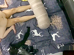 The husband goes on a business trip before the room puts the camera to stea