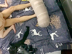 The husband goes on a business trip before the room puts the camera to stea