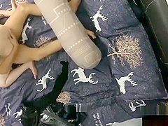 The husband goes on a business trip before the room puts the camera to stea