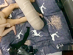 The husband goes on a business trip before the room puts the camera to stea