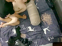 The husband goes on a business trip before the room puts the camera to stea