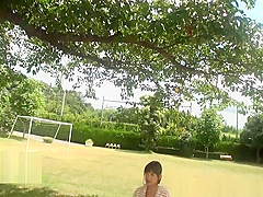ami-hibiya on the grass most erotic japanese girl