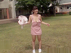 ami-hibiya on the grass most erotic japanese girl