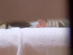 Japanese babe masturbates