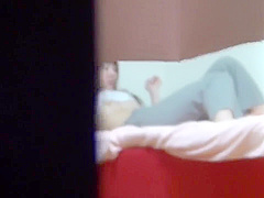 Japanese babe masturbates