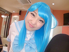 Hot Busty Japanese Babe With Sexy Cosplay Consume