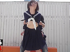 Japanese teen hard pounding