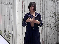 Japanese teen hard pounding