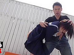 Japanese teen hard pounding