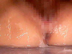 Yuma asami covered in juice