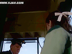 Young girl has anal sex on the public bus