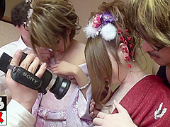 Amazing porn video Brunette uncut