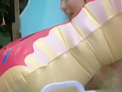 He picked her from the pool, to fuck her