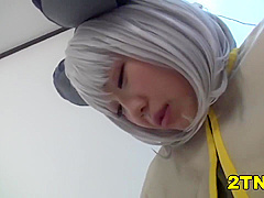 [二代目つば飲みおじさん] 43歳アスペ男 Gカップ低身長レイヤー19歳【イラマ便所SEX唾飲みDキス体液パイズリ】強制ドM調教2本立てSP