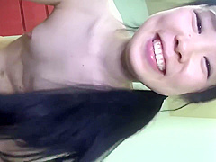 It Looks Like This And Likes Sex A Youthful Young Lady With A Long Dark Hair Like A Charming Symbol Vol02