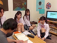 INSATIABLE SCHOOLGIRL BROUGHT HER FRIENDS AT HOME