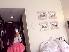 -B Transcendent cute white girl in half a half Im playing fitness imekura