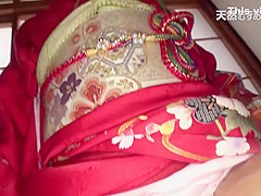 Asian with a hairy pussy gets it all