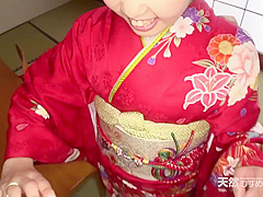 Asian with a hairy pussy gets it all