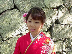 Asian with a hairy pussy gets it all