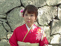 Asian with a hairy pussy gets it all